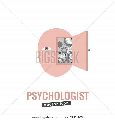 Psychologist, Psychotherapist Icon. Creative Concept Useful For Logotype, Pictogram, Symbol Design. 