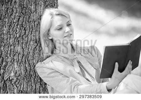 Self Improvement Book. Self Improvement And Education Concept. Business Lady Find Minute To Read Boo