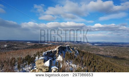 Winter Landscapes In The Urals Forest Trees On A Sunny Day Arakul Shihan