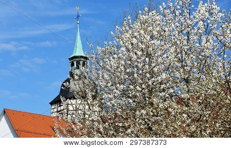 Landscape With The Historic City Tower Of Backnang