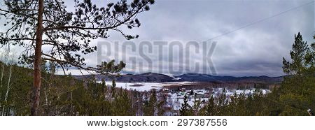 Winter Landscapes In Urals Cloudy Day Mountain Sugomak