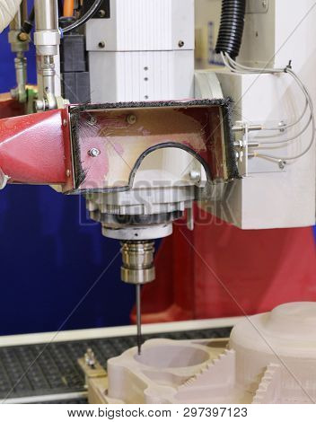 Cnc Milling Machine. Machine For High-quality Milling And Engraving Surfaces Of Parts. Milling And E
