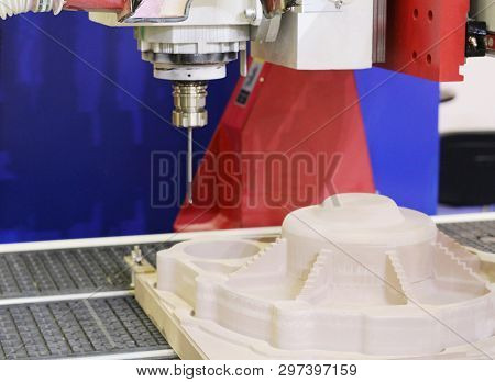 Cnc Milling Machine. Machine For High-quality Milling And Engraving Surfaces Of Parts. Milling And E