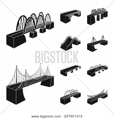 Vector Design Of Construct And Side Sign. Collection Of Construct And Architecture Vector Icon For S
