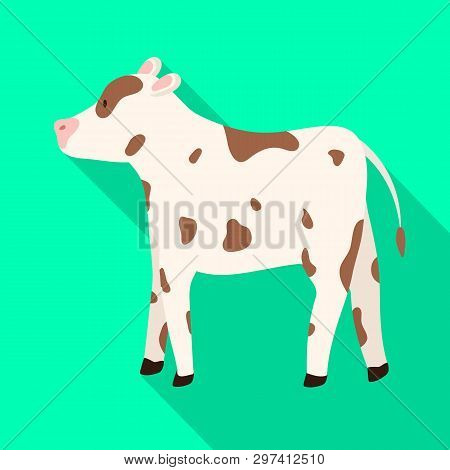 Vector Illustration Of Cow And Heifer Icon. Set Of Cow And Milk Stock Symbol For Web.