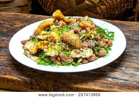 Brazilian food bean tropeiro