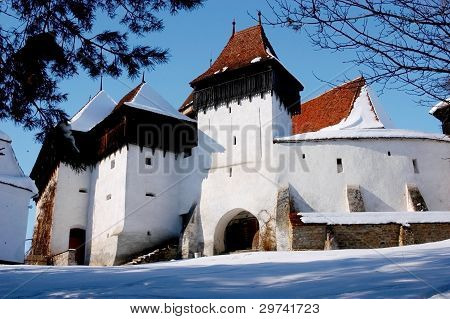 Festung Dorf Viscri, SiebenbÃ¼rgen, RumÃ¤nien