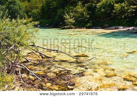 Alpské řeky Soča / Isonzo, Slovinsko