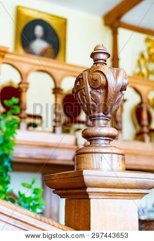 Radun, Czech Republic, 7 April 2019 - The Interior Of Radun Castle, Located Near Opava