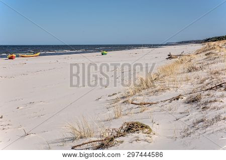 Debki Beach Coast Sea Sand Boat Dune
