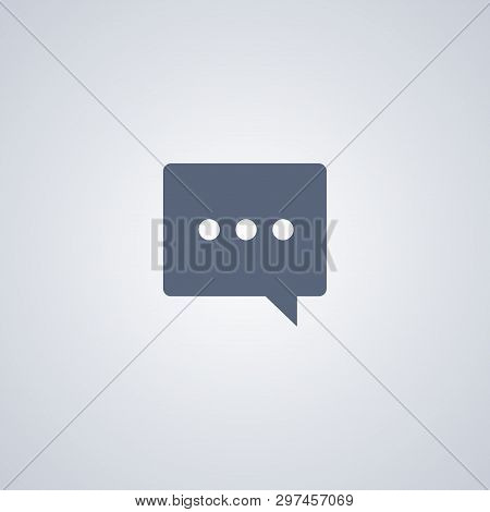 Sms, Messege, Vector Best Flat Icon On White Background, Eps 10
