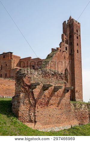 Radzyn Chelminski, Kujawsko-pomorskie / Poland - April, 24, 2019: Teutonic Castle In Central Europe.