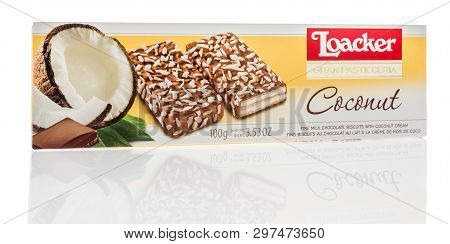 Winneconne, Wi -  19 April 2019: A Package Of Loacker Gran Pasticceria Coconut Cookies On An Isolate