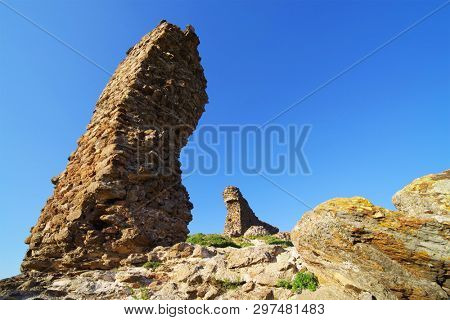 Siria Medieval Fortress in Arad County, Romania, Europe