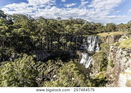 Scenic View Of The Upper Fall At The Ebor Falls In Guy Fawkes River, Northern Nsw, Australia