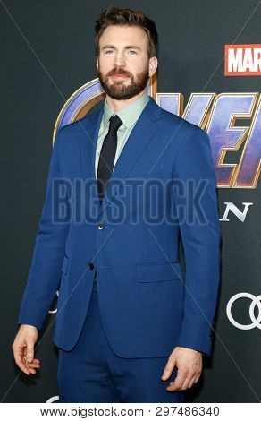 Chris Evans at the World premiere of 'Avengers: Endgame' held at the LA Convention Center in Los Angeles, USA on April 22, 2019.