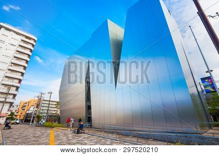 Tokyo, Japan - April 25, 2018: The Sumida Hokusai Museum Dedicated To Ukiyo-e Artist Katsushika Hoku