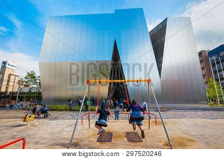 Tokyo, Japan - April 25, 2018: The Sumida Hokusai Museum Dedicated To Ukiyo-e Artist Katsushika Hoku