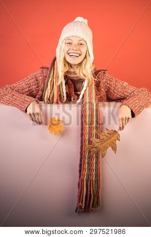 Girl In Autumn Playing With Leaves On Autumn Leaves Background. Sale For Entire Autumn Collection, I