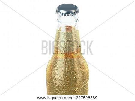 Alcohol Bottled Product With Condensation