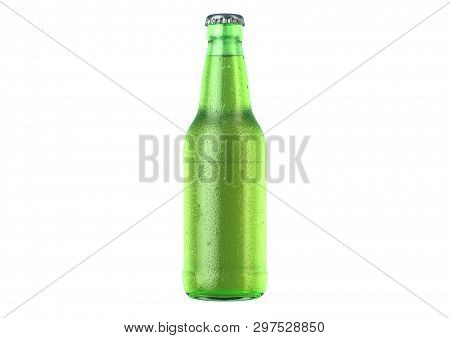 Alcohol Bottled Product With Condensation
