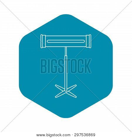 Halogen Or Infrared Heater Icon. Outline Illustration Of Halogen Or Infrared Heater Vector Icon For 