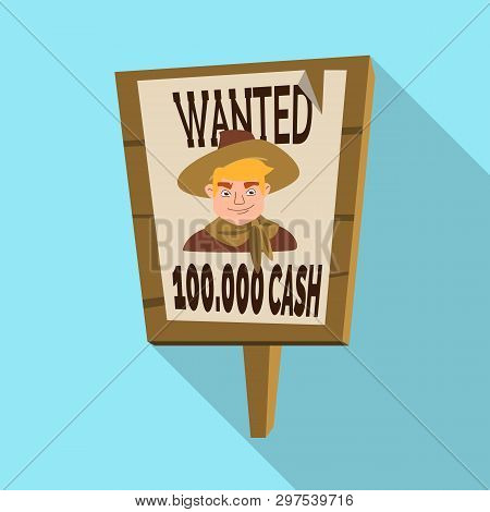 Vector Design Of Poster And Searched Icon. Collection Of Poster And Criminal Stock Vector Illustrati