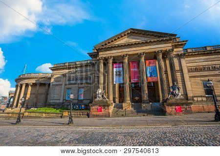 Liverpool, Uk - May 17 2018: Walker Art Gallery At William Brown Street In Liverpool City Centre, On
