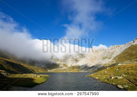 Acherito Lake in Oza Valley, Pyrenees in Spain.