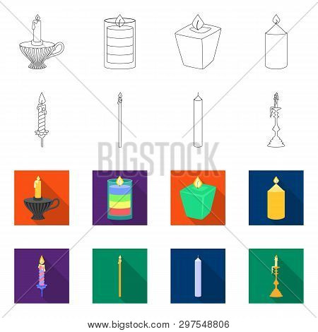 Vector Design Of Relaxation And Flame Icon. Set Of Relaxation And Wax Vector Icon For Stock.