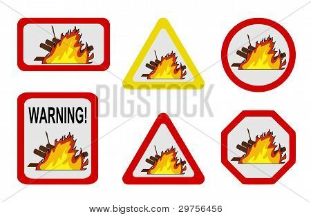 Fare for natur - storbrand, løbeild