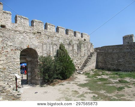 View Of Ruins Of Fortress Of Kavala, East Macedonia And Thrace, Greece. Creece, Kavala - Sertember 1
