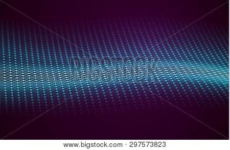 Eps 10. 4ir Fourth Industrial Revolution With Blockchain Technology Network. Data Technology Abstrac