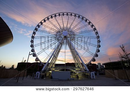 Wheel Of Liverpool On Keel Wharf, Liverpool, Merseyside, Uk Operated By Freij Wheels - 11th June 201