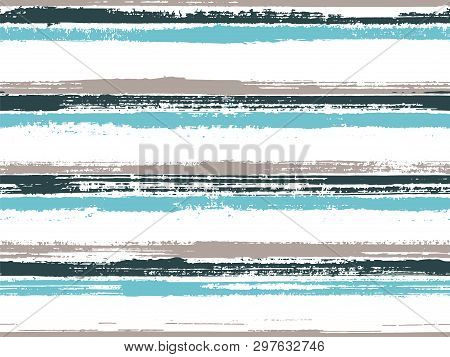 Stripes Geometric Textile Seamless Vector Pattern. Lines Art Tablecloth Pattern. Geometric Casual Pr
