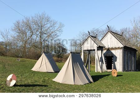 Viking Stave Church Of Moesgaard In Denmark