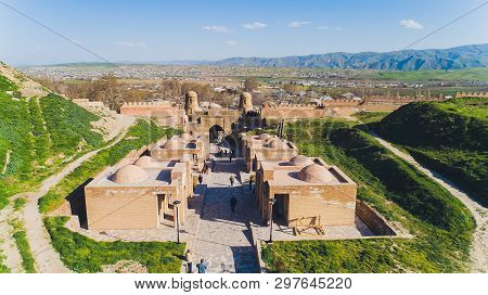 View Of Hisor Fortress In Tajikistan, Central Asia.