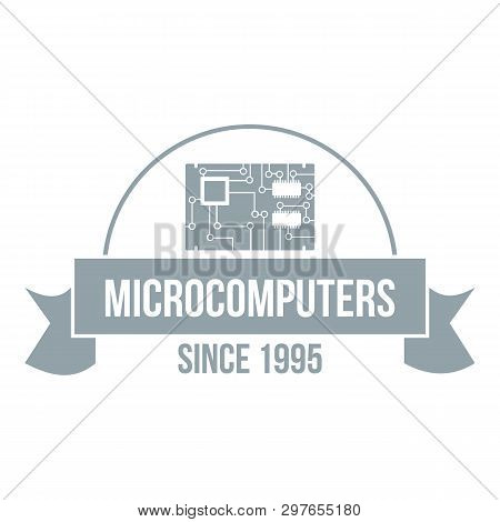 Microcomputers Logo. Simple Illustration Of Microcomputers Logo For Web
