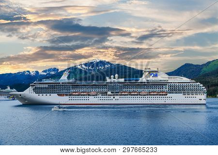 Juneau, Alaska- May 31, 2016:  The City Of Juneau Is The Capital City Of Alaska. Juneaus Population 