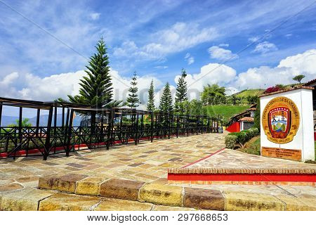 Santander, Colombia -january 19: Entrance Of Chicamocha National Park In Santander, Colombia On Janu