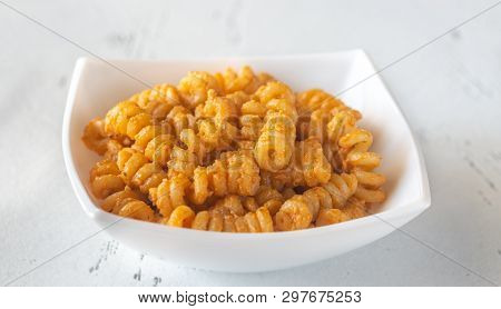 Portion Of Pasta With Tomato And Ricotta Pesto