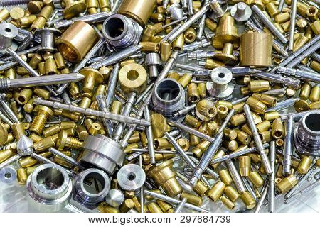 Group Of Industrial Brass Small Peg And Silver Small Pin