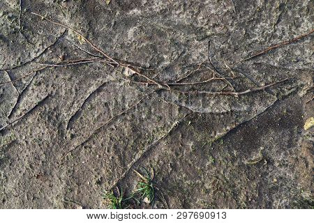 Close Up Of An Griculture Ground Surface With High Details In High Resolution