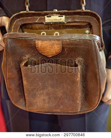 Vintage Tram Conductor Money Bag
