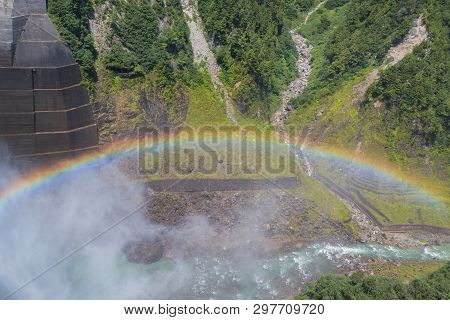 In Toyama, Near The Discharge Of The Huge Power Plant Lake Called Kurobedam, Humidity Create A Super