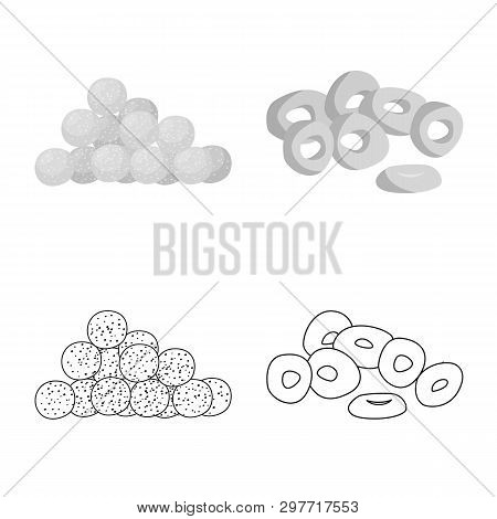 Vector Illustration Of Oktoberfest And Bar Icon. Collection Of Oktoberfest And Cooking Stock Symbol 