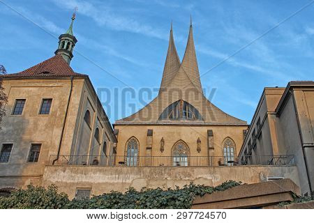 View Of Emauzy - Benedictine Monastery. Prague, Czech Republic.
