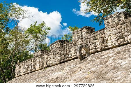 Mayan Pyramid At Coba In The Quintana Roo State Of Mexico