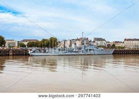Maille Breze Is A Museum Ship Of The French Navy Located In Nantes City In France