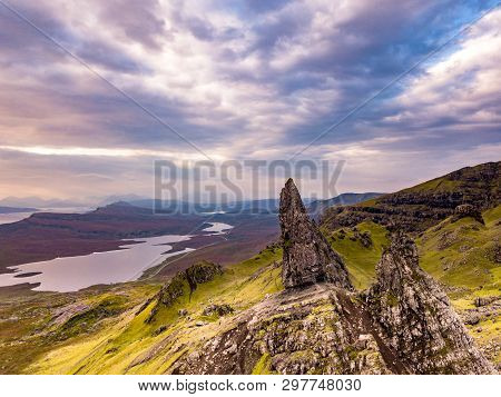 Aerial View Of Doon Fort By Portnoo - County Donegal - Ireland